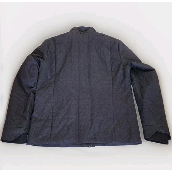 Hugo Boss Jacket Men 42R Heathered Gray Full Zip Lined LS Pockets Preppy FLAW - Picture 16 of 16